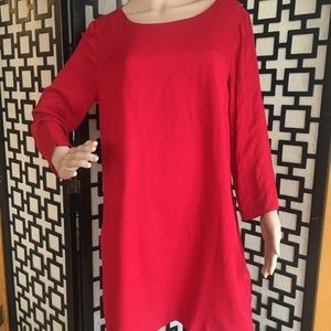 BB Dakota Red Dress with Back Detail